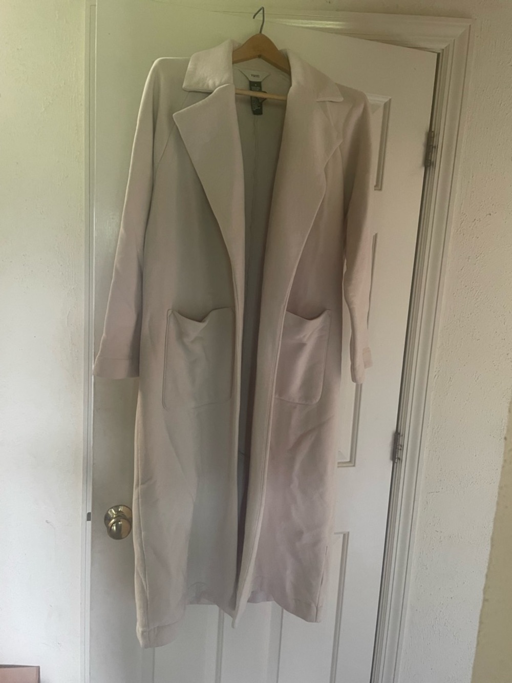 Vuori Coat Cream Sweatshirt Duster Jacket